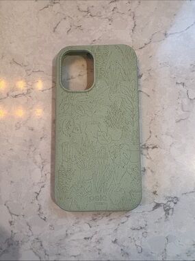 Pela iPhone 16 Green Botanical Eco-friendly phone case